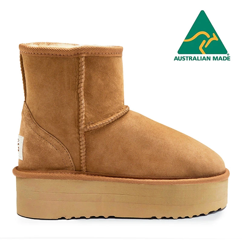 Jumbo UGG Platform Selena Ultra Short Boots-Made In Australia 1 Jumbo UGG Platform Selena Ultra Short Boots-Made In Australia
