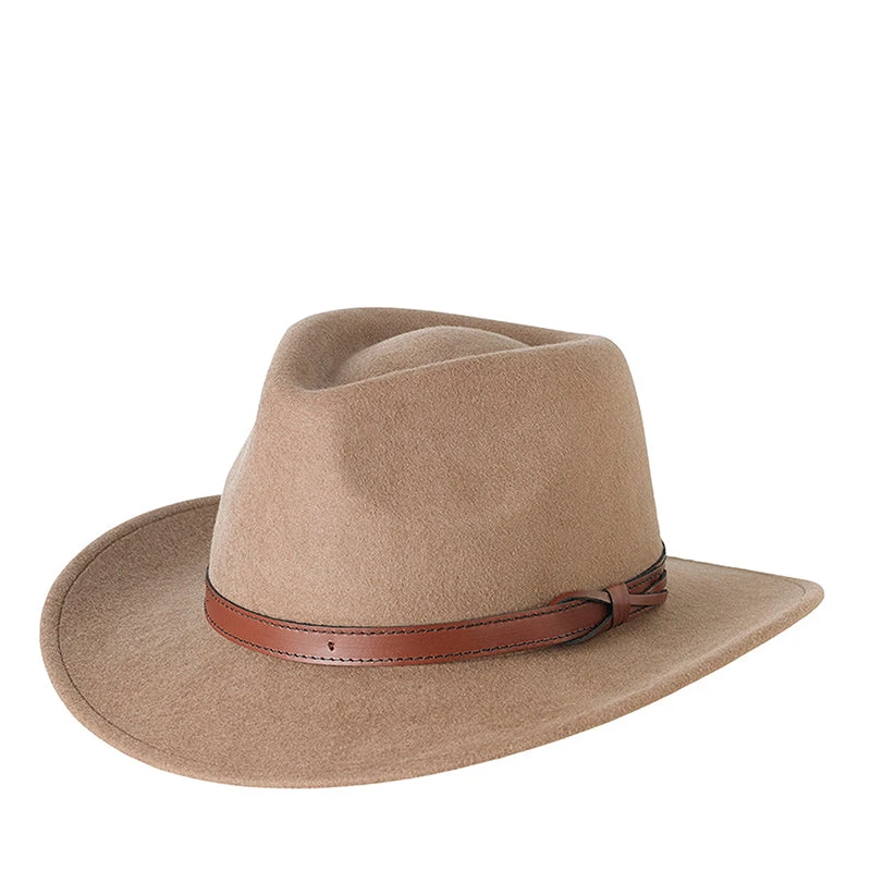 Livorno Felt Hat With Genuine Leather Band 2 Livorno Felt Hat With Genuine Leather Band - Image 2