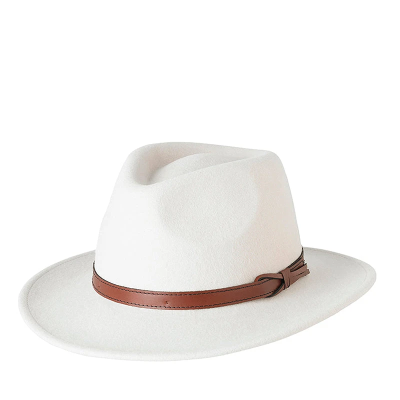 Livorno Felt Hat With Genuine Leather Band 4 Livorno Felt Hat With Genuine Leather Band - Image 4