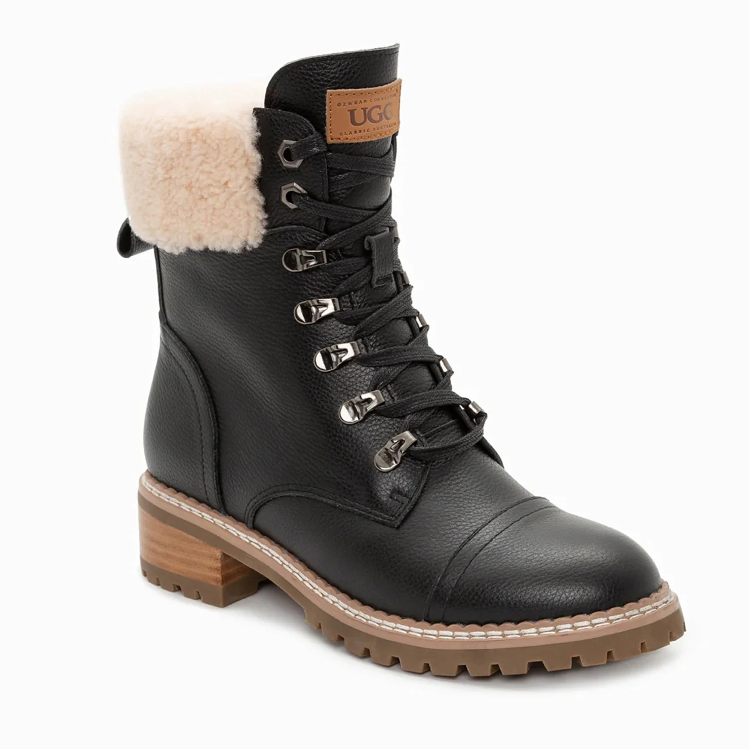 UGG Lyric Lace Up Leather Boots 2 UGG Lyric Lace Up Leather Boots - Image 2