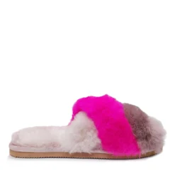 Calico Sheepskin Flufffy Slide -Jumbo || PACIFIC Store calico sheepskin flufffy slide original ugg australia classic 3