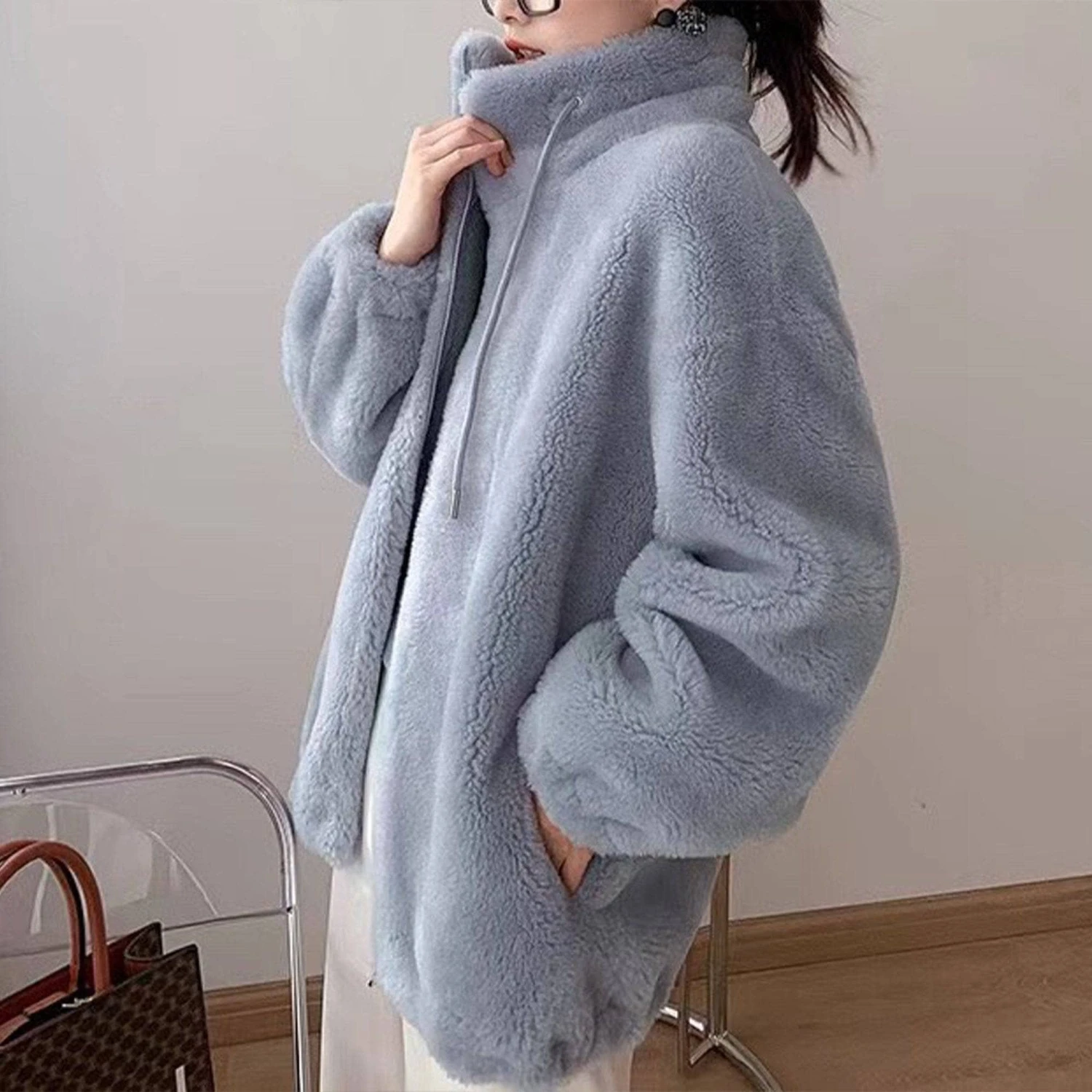 Camille Sheepskin Teddy Jacket 12 Camille Sheepskin Teddy Jacket - Image 12