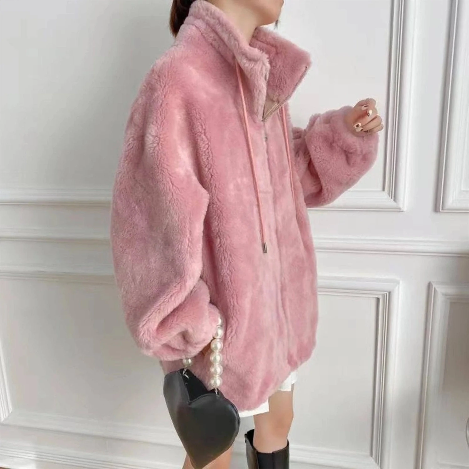 Camille Sheepskin Teddy Jacket 5 Camille Sheepskin Teddy Jacket - Image 5