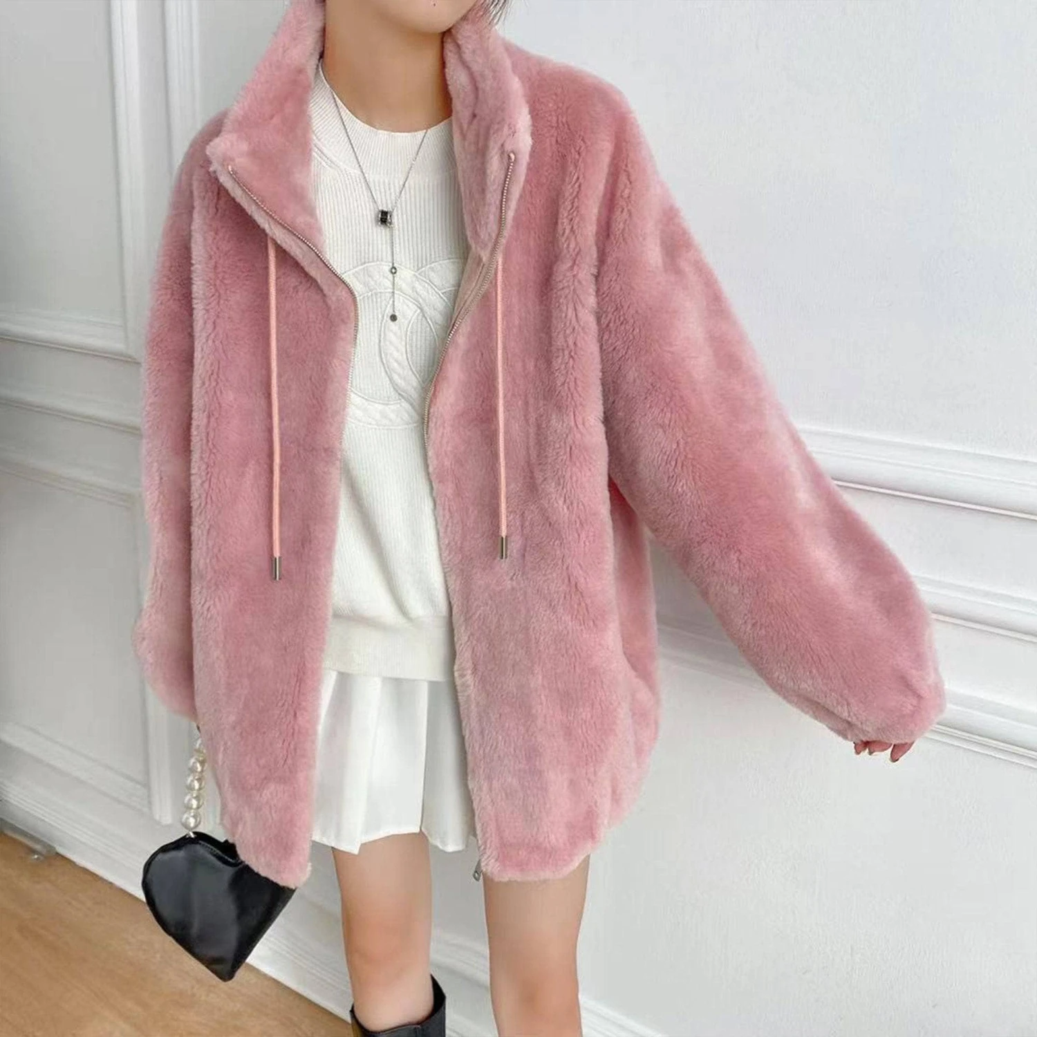 Camille Sheepskin Teddy Jacket 6 Camille Sheepskin Teddy Jacket - Image 6