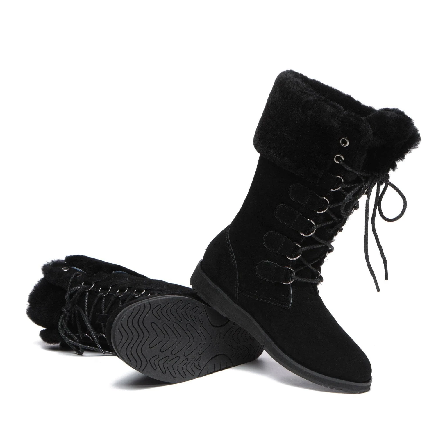 Ellena Lace Up Sheepskin Boots 12 Ellena Lace Up Sheepskin Boots - Image 12