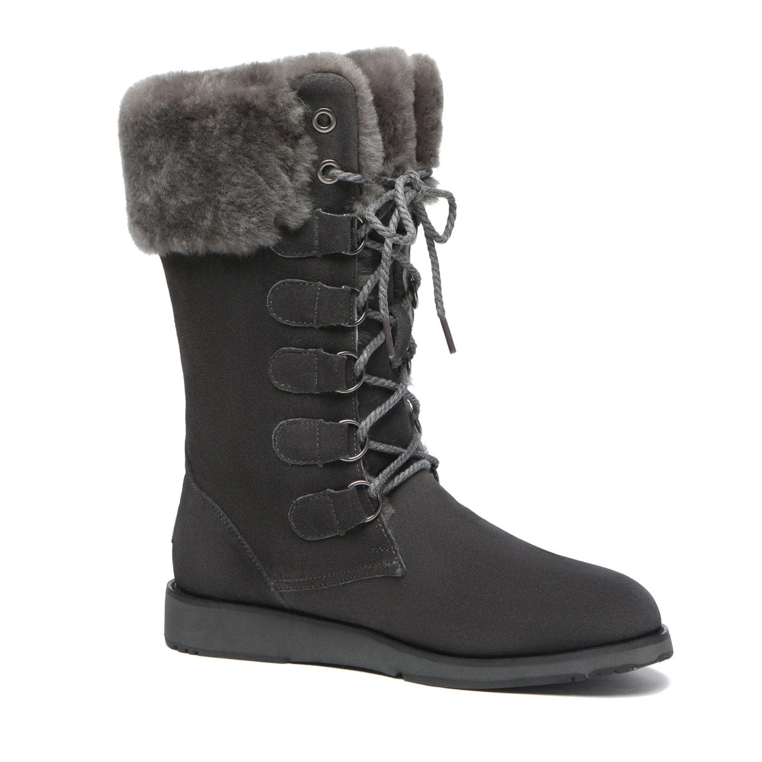 Ellena Lace Up Sheepskin Boots 2 Ellena Lace Up Sheepskin Boots - Image 2