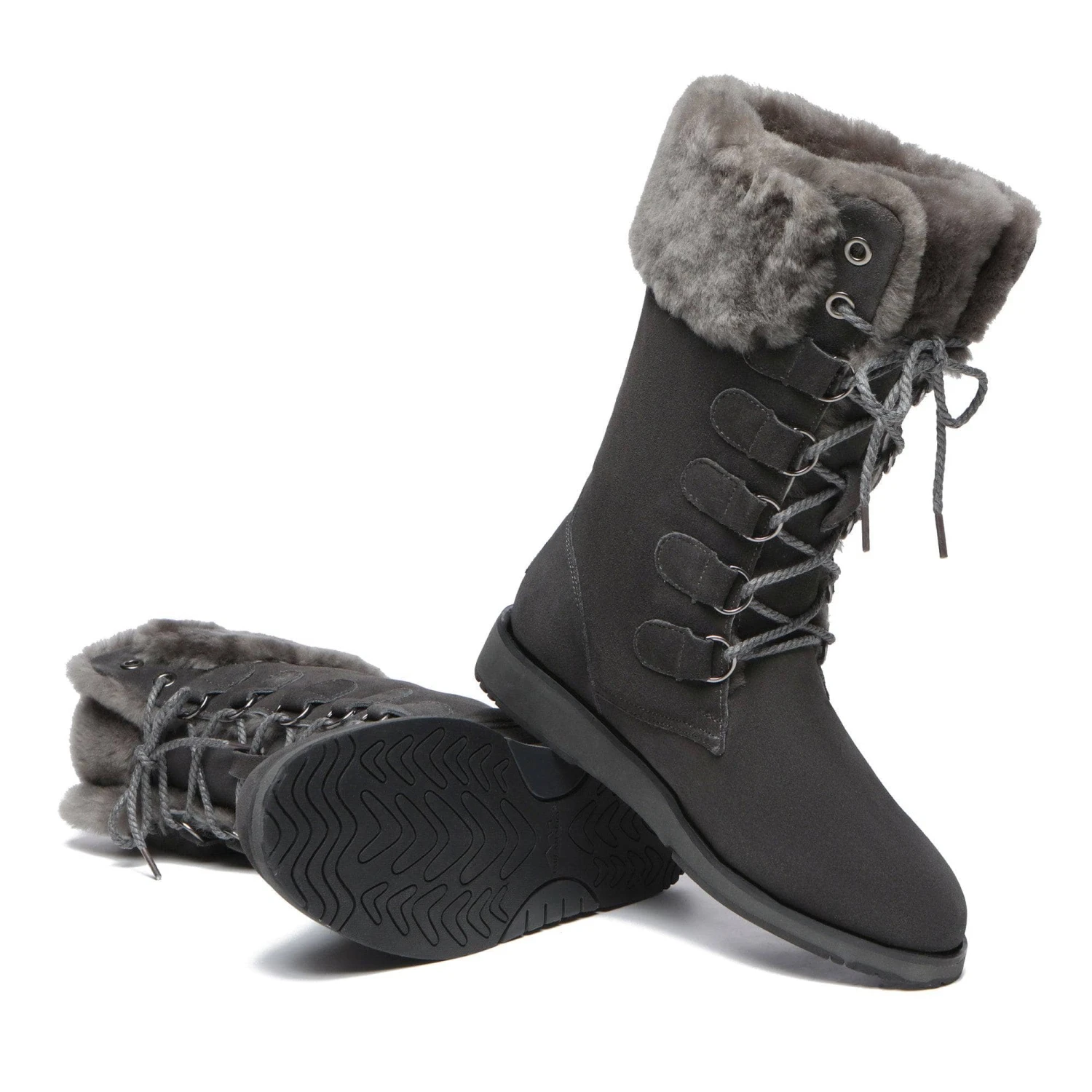Ellena Lace Up Sheepskin Boots 6 Ellena Lace Up Sheepskin Boots - Image 6