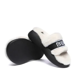 Feathery High Platform Wool Slides -Jumbo || PACIFIC Store feathery high platform wool slides original ugg australia classic 10