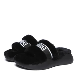 Feathery High Platform Wool Slides -Jumbo || PACIFIC Store feathery high platform wool slides original ugg australia classic 4