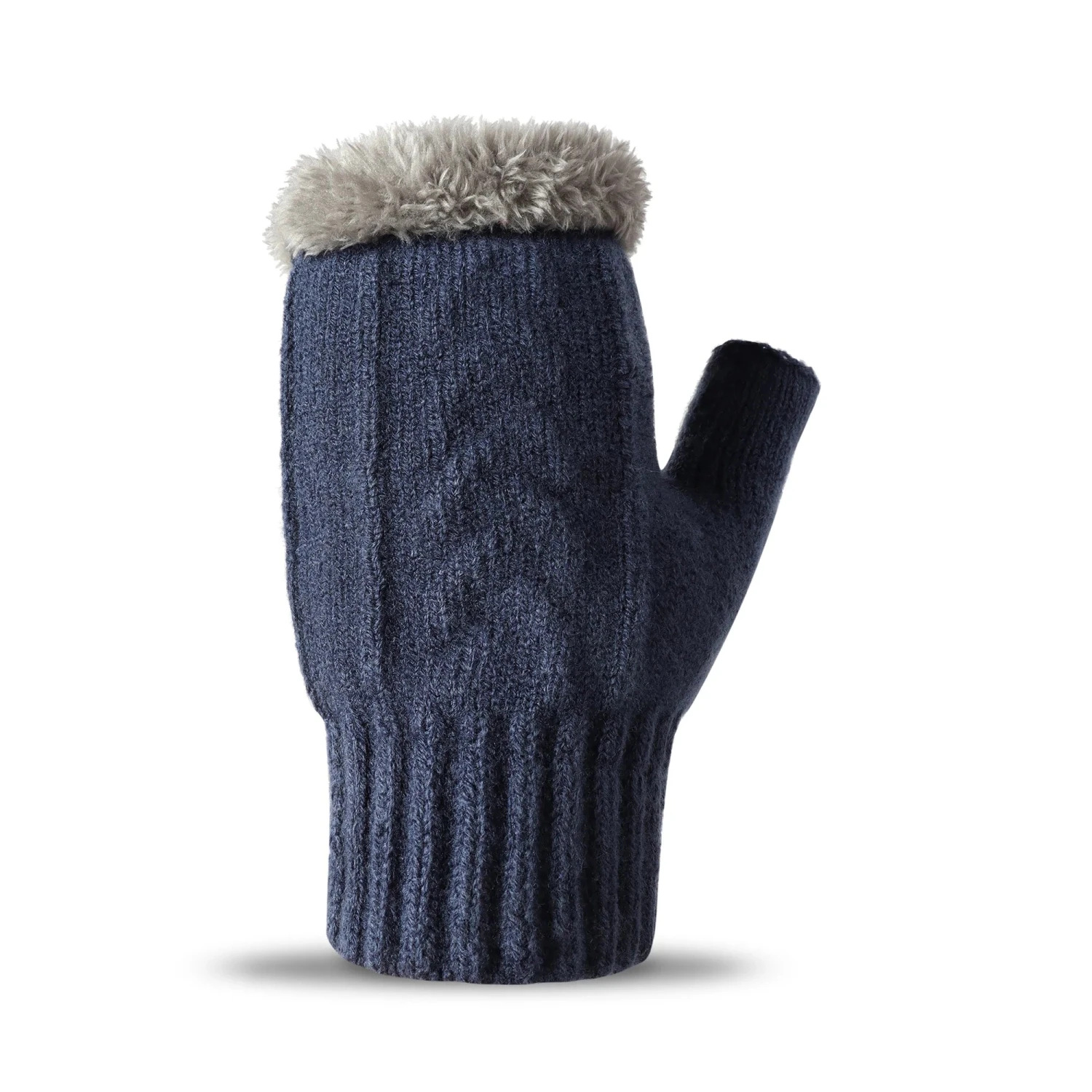 Fingerless Ultra Plush Knit Gloves 17 Fingerless Ultra Plush Knit Gloves - Image 17