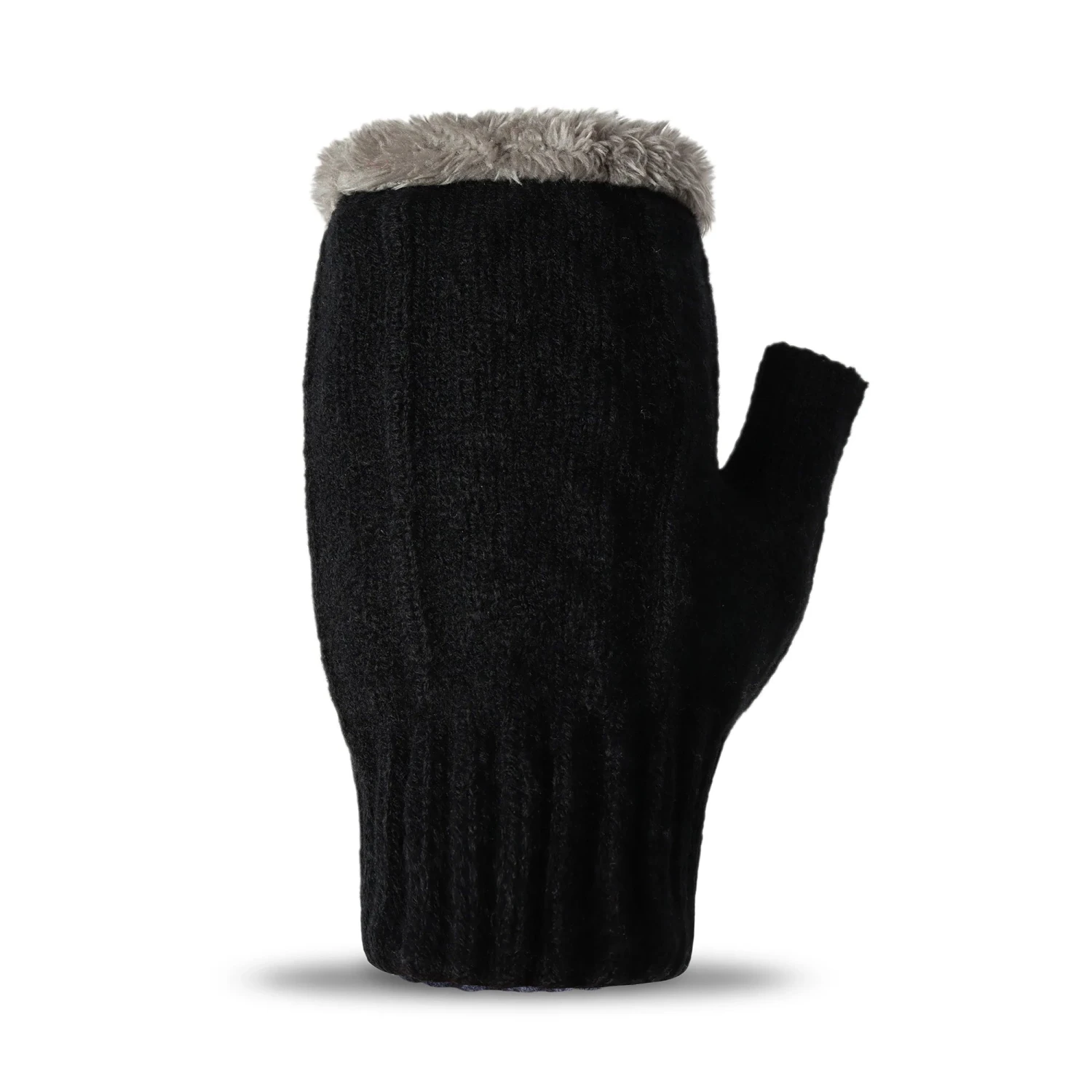 Fingerless Ultra Plush Knit Gloves 5 Fingerless Ultra Plush Knit Gloves - Image 5