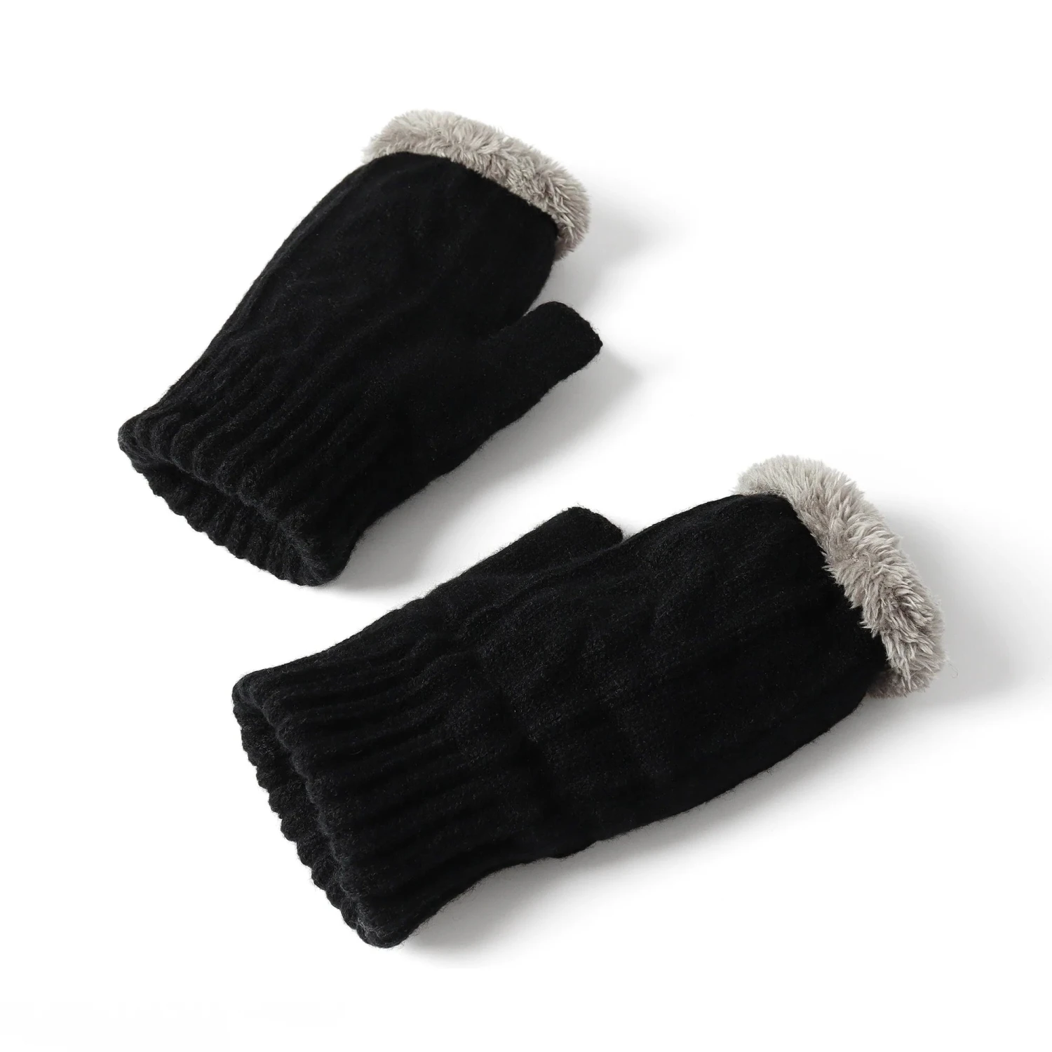 Fingerless Ultra Plush Knit Gloves 7 Fingerless Ultra Plush Knit Gloves - Image 7