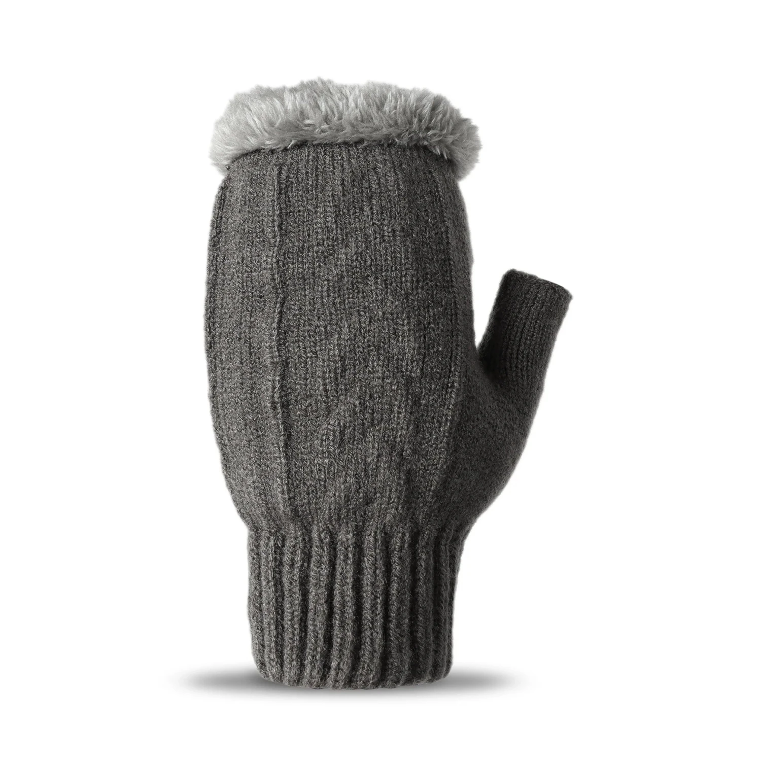 Fingerless Ultra Plush Knit Gloves 9 Fingerless Ultra Plush Knit Gloves - Image 9