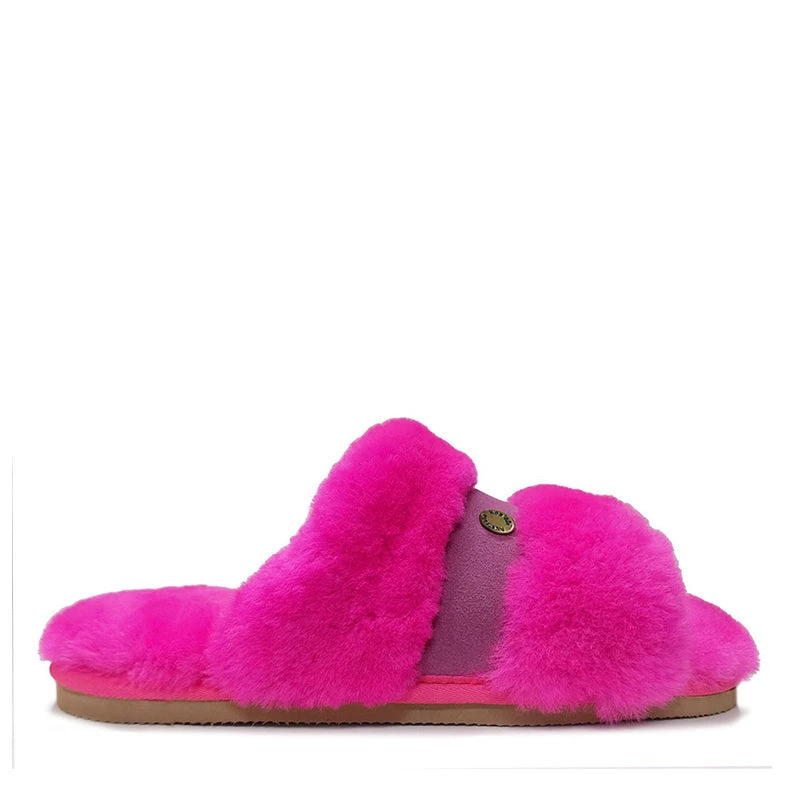 Goldie Fluffy Sheepskin Slides 1 Goldie Fluffy Sheepskin Slides