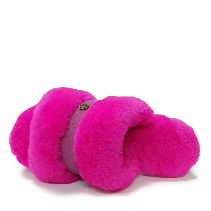 Goldie Fluffy Sheepskin Slides 2 Goldie Fluffy Sheepskin Slides - Image 2