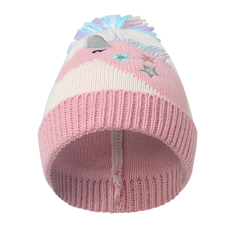 Kids Knit Unicorn Beanie And Gloves Set 2 Kids Knit Unicorn Beanie And Gloves Set - Image 2