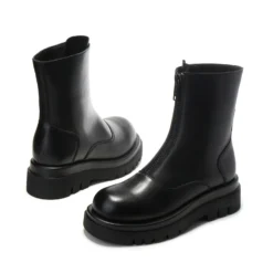 UGG Bianca Front Zip Leather Boots -Jumbo || PACIFIC Store leather ugg boots ugg bianca front zip leather boots original ugg australia classic 3