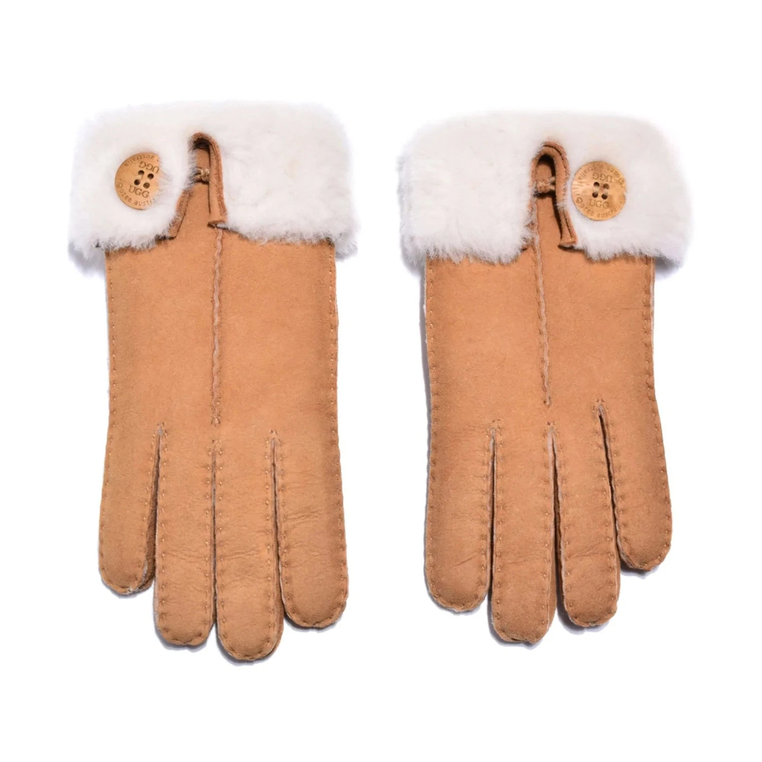 UGG Button Sheepskin Gloves 3 UGG Button Sheepskin Gloves - Image 3