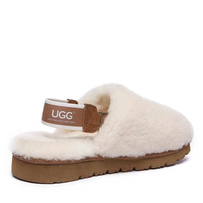 UGG Chania Removable Strap Slingback Fluffy Slides 2 UGG Chania Removable Strap Slingback Fluffy Slides - Image 2