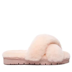 UGG Fluffy Cross Slides