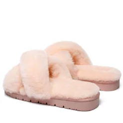 UGG Fluffy Cross Slides -Jumbo || PACIFIC Store ugg fluffy cross slides original ugg australia classic 5