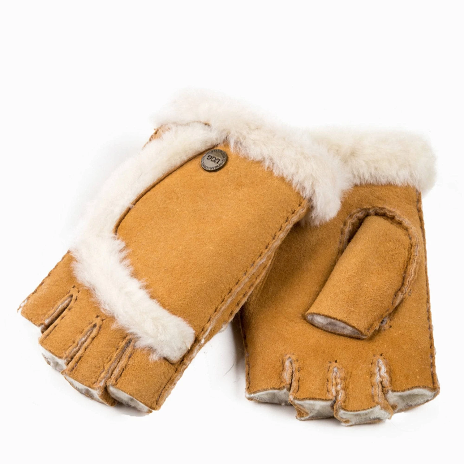 UGG Premium Fingerless Sheepskin Gloves 1 UGG Premium Fingerless Sheepskin Gloves