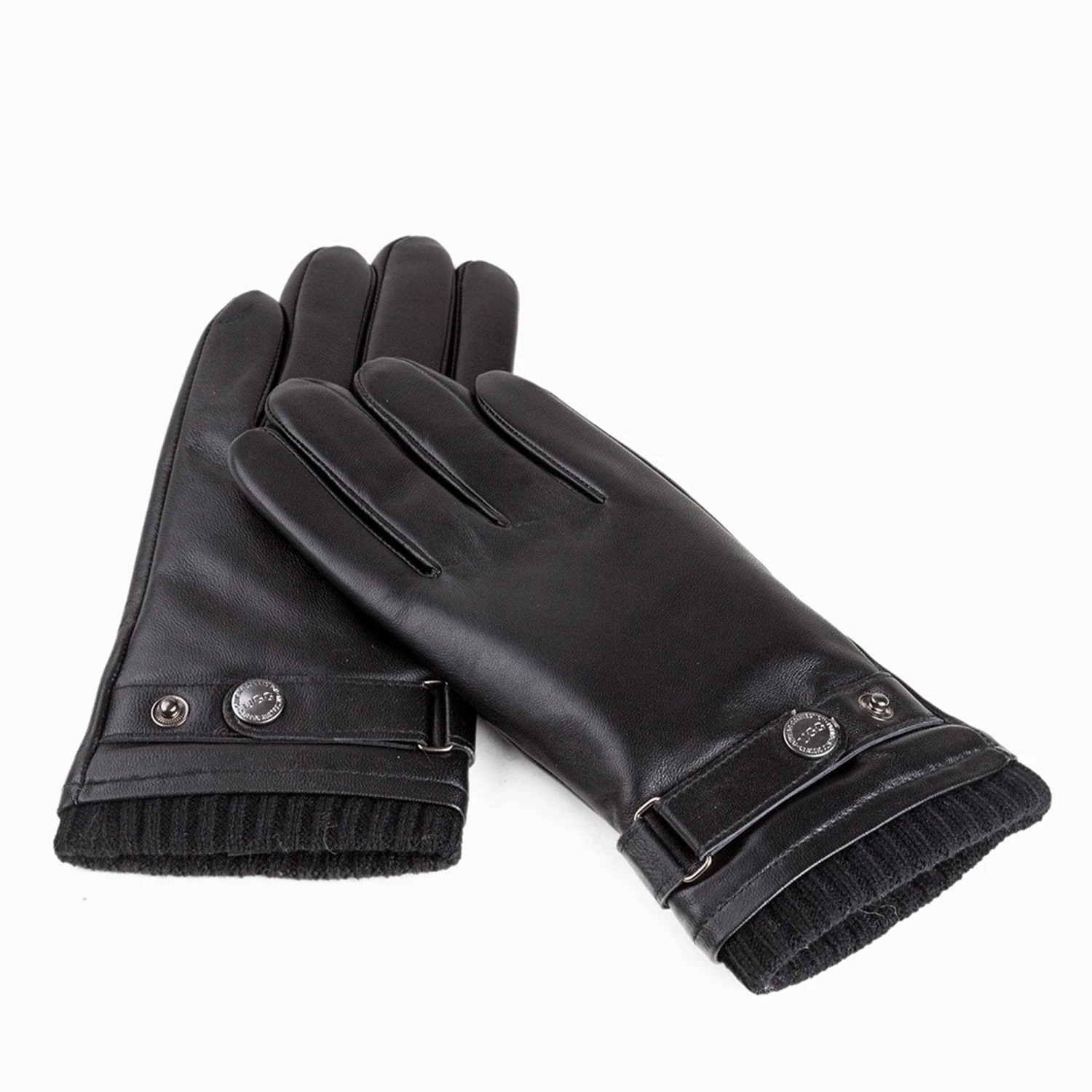 UGG Premium Touch Screen Men's Silver Stud Gloves 2 UGG Premium Touch Screen Men's Silver Stud Gloves - Image 2