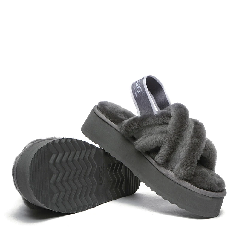 UGG Sayuri Platform Cross Slides 20 UGG Sayuri Platform Cross Slides - Image 20