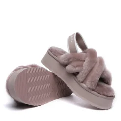 UGG Sayuri Platform Cross Slides -Jumbo || PACIFIC Store ugg sayuri platform cross slides original ugg australia classic 4