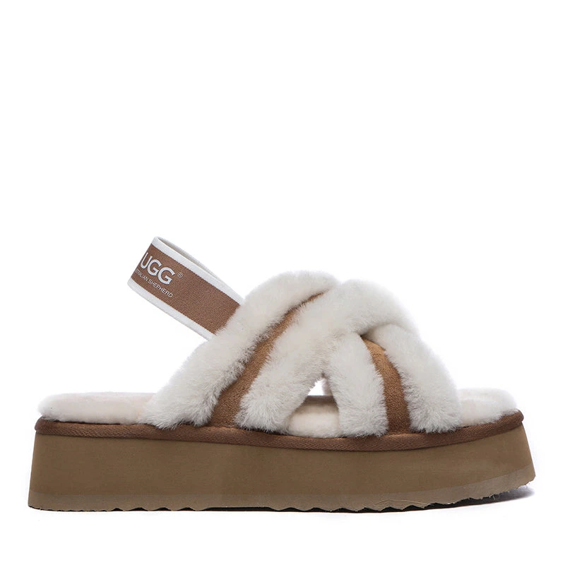 UGG Sayuri Platform Cross Slides 6 UGG Sayuri Platform Cross Slides - Image 6